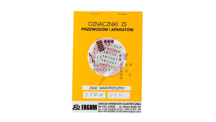 Znaki samoprzylepne ZS D10/UZK E04ZP-02030400100