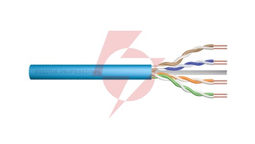 Kabel teleinformatyczny U/UTP kat. 6A LS0H drut niebieski Eca DK-1613-A-VH-5 /500m/