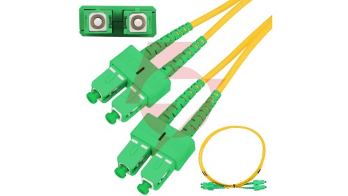 Patchcord Jednomodowy, Duplex, G652D, PVC, 3mm, 2m Extralink SC/APC-SC/APC