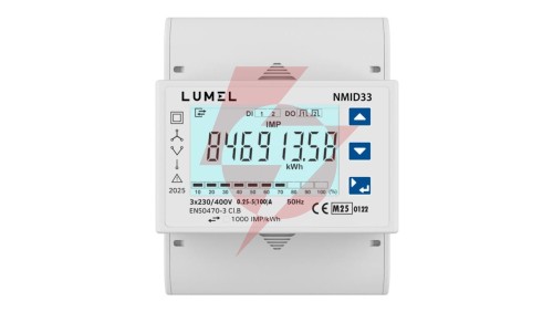NMID33 3-fazowy licznik energii z certyfikatem MID (do 100A) (MODBUS RTU) NMID33