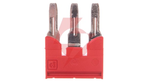 Mostek wtykany 41A 3-torowy czerwony FBS 3-8 3030297 /25szt./