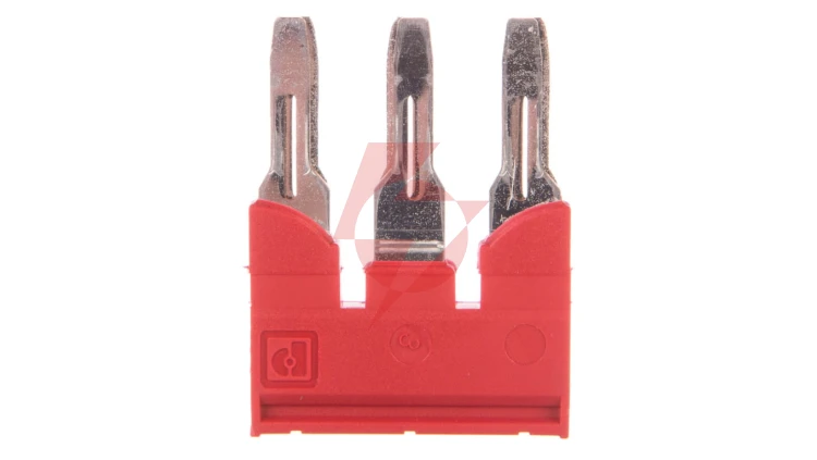 Mostek wtykany 41A 3-torowy czerwony FBS 3-8 3030297 /25szt./