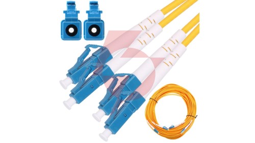 Patchcord Jednomodowy, Duplex, G652D, 3mm, 0,5m Extralink LC/UPC-LC/UPC