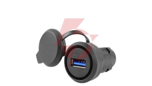 Gniazdo USB 3.0 do otworu 22mm tworzywo czarny z zaślepką /konieczny uchwyt/ 3SU1900-0GA10-0AA0