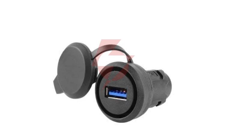 Gniazdo USB 3.0 do otworu 22mm tworzywo czarny z zaślepką /konieczny uchwyt/ 3SU1900-0GA10-0AA0