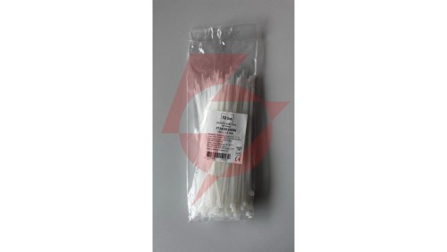 Opaska kablowa 160x2,5 biała ITAline ITA025160W /100szt./