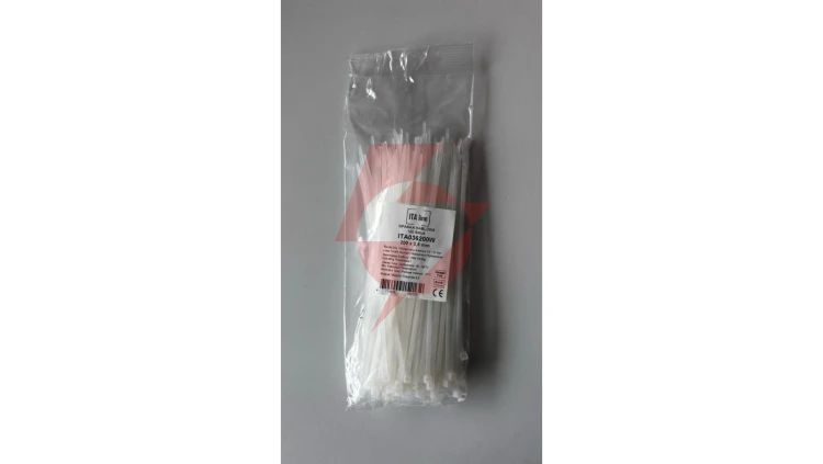Opaska kablowa 100x2,5 biała ITAline ITA025100W /100szt./