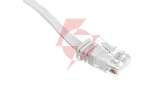 Kabel krosowy płaski patchcord U/UTP kat.5e biały 3m 93360