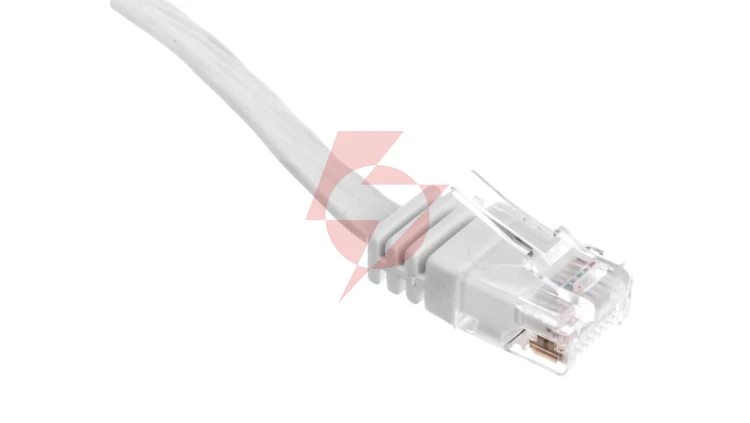 Kabel krosowy płaski patchcord U/UTP kat.5e biały 3m 93360