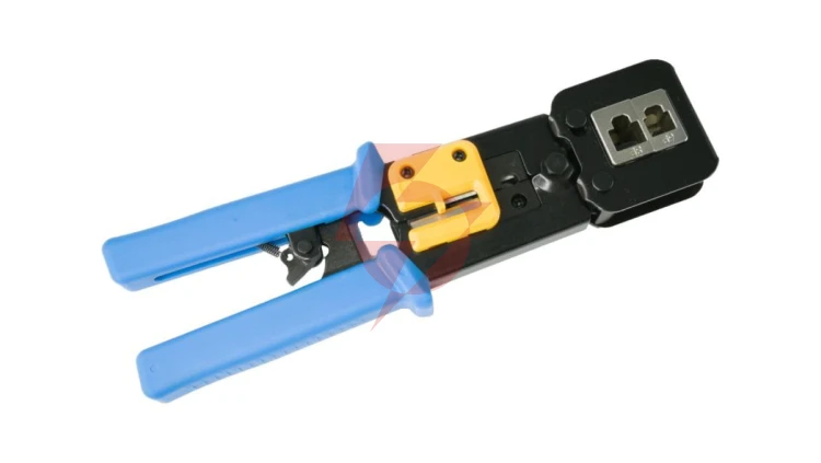 Zaciskarka przelotowych wtyków modularnych RJ45 (8p8c) i telefonicznych RJ12 (6p6c) RJ11 (6p4c) Alantec