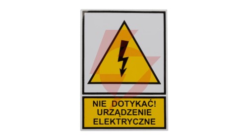 Tabliczka /znak ostrzegawczy/ TZO 52X74S /N.D.U.E./ E04TZ-01011110100 /10szt./