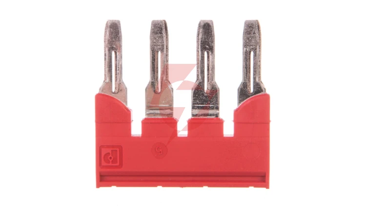 Mostek wtykowy do UT-6 4-biegunowy 8,2mm czerwony FBS 4-8 3030307 /25szt./