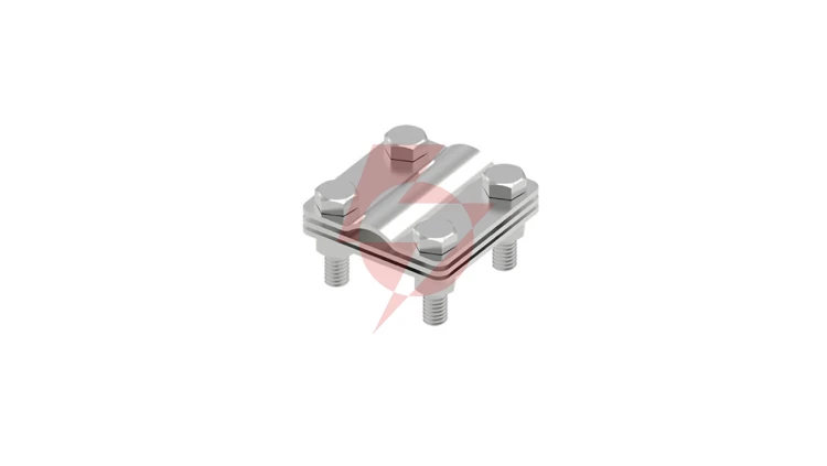 Złącze uniwersalne 3-elem. 57x57 bednarka-pręt16 stal nierdzewna 14.5 V4A 91400555