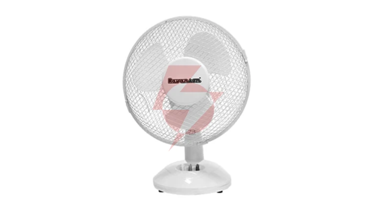Wentylator Ravanson biały 25W śr. 27 cm 2 ustawienia prędkości szeroki kąt oscylacji WT-1023