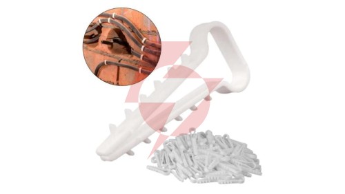 TRYTYT Uchwyt Szybkiego Montażu do Przewodów Płaskich 3x1,5 mm YDYp 100 szt