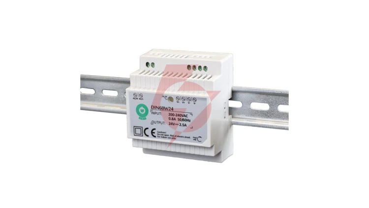 Zasilacz POS na szynę DIN 60W 24VDC 2,5A DIN60W24