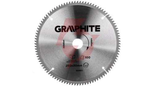 Tarcza do pilarki widiowa 250 x 30 mm, 100 zębów do aluminium 55H611