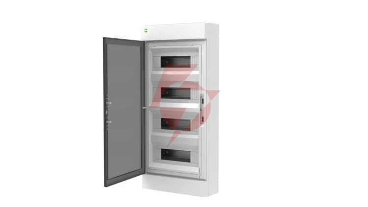 Rozdzielnica ELEGANT 4x12 PE+N natynkowa biały/dymny 2465-01