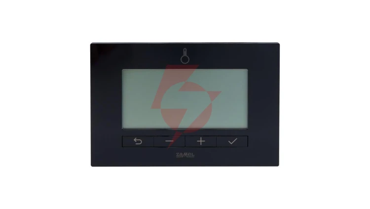 REGULATOR TEMPERATURY TYGODNIOWY, 230V, RADIOWY, (+ PRZEKAŹNIK) TYP: LPW-23 CZARNY