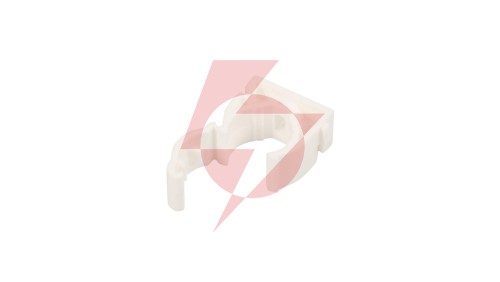Uchwyt zamknięty do rur 18mm biały UZE-18 /100szt./