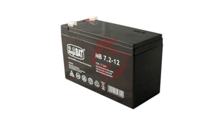 Akumulator VRLA AGM 12V 7,2Ah MB 7,2-12 T1