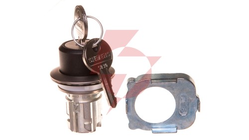 Napęd przełącznika 2 położeniowy O-I 30mm 2x klucz RONIS SB30 bez samopowrotu metal mat IP69k Sirius ACT 3SU1060-4LF11-0AA0