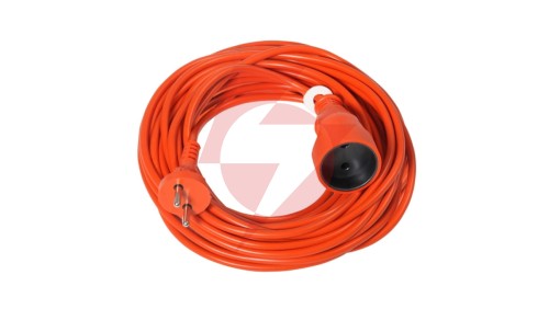 Przedłużacz ogrodowy 1-gniazdo b/u 10A 10m /OMY 2x1,5/ pomarańczowy PS-160