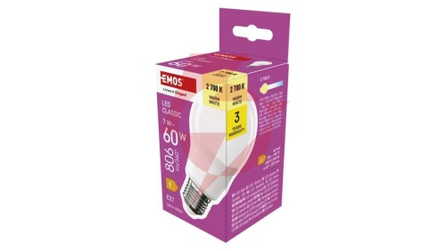 Żarówka LED Classic A60 / E27 / 7 W (60 W) / 806 lm / ciepła biel ZQ5E41