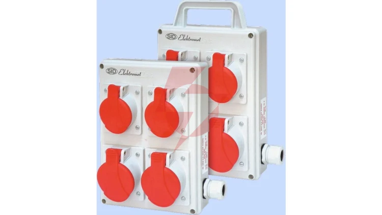Rozdzielnica RSK-3 okablowana 2x16A 3P+N+Z 400V, 2x32A 3P+N+Z 400V IP44 940070