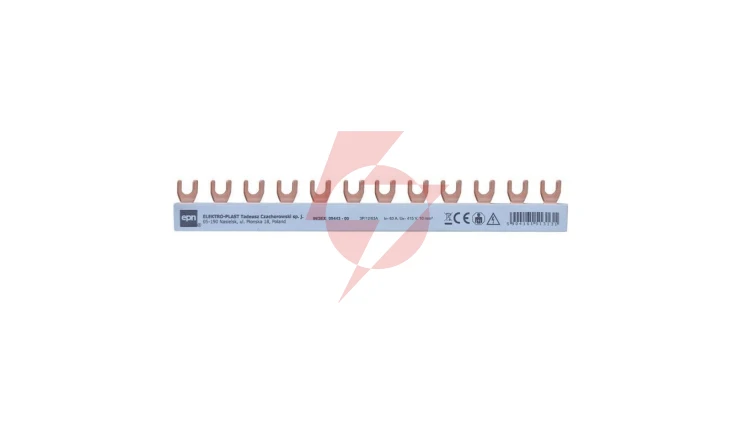 Szyna łączeniowa widełkowa 3-biegunowa 4x3/210mm, 10mm2 09443-00.