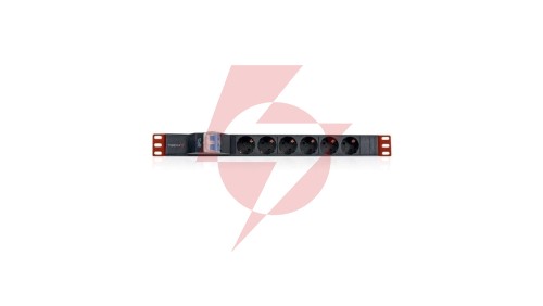 Listwa zasilająca Rack 19 1U 250V/16A 6X Schuko 3M I-CASE STRIP-61UD