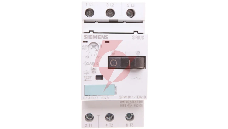 Wyłącznik silnikowy 3P 1,1kW 2,2-3,2A S00 3RV1011-1DA10