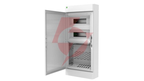 Rozdzielnica ELEGANT TWIN 2x12 PE+N + 2x12 multimedialna natynkowa biały 2465-50