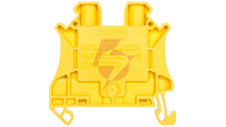 Złączka szynowa 2-przewodowa 6mm2 żółta Ex UT 6 YE 3045172 /50szt./