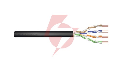 Kabel U/UTP kat. 5e 305m (szpula) PE drut czarny, zewnętrzny żelowany DK-TP512 /305m/