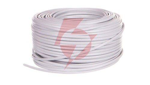Przewód płaski H03VVH2-F (OMYp) 2x1 biały /25m/
