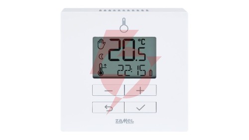 REGULATOR TEMPERATURY DOBOWY, BATERYJNY, RADIOWY TYP: LBW-22 BIAŁY