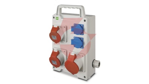 RS rozdzielnica siłowa 2x2P+Z, 2x3P+N+Z 16A 3P+N+Z 32A natynkowa, IP44 6215-00