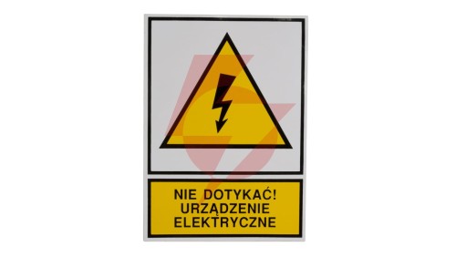 Tabliczka /znak ostrzegawczy/ TZO 105X148P /N.D.U.E./ E04TZ-01012130100 /10szt./