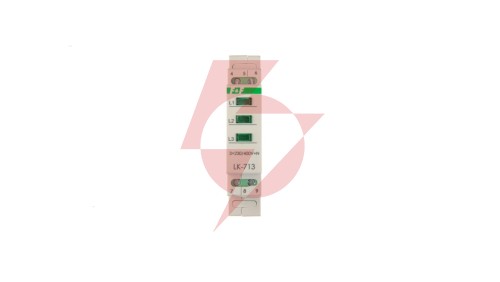 Lampka modułowa 3-fazowa zielona 3x230V+N AC LK-713G