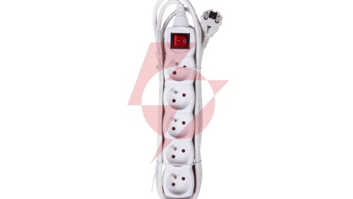 Przedłużacz z wyłącznikiem 5-gniazd z/u 3m /H05VV-F 3G1/ biały P1513