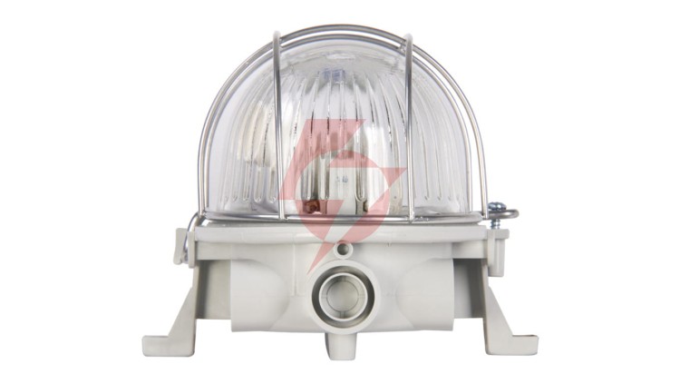 Oprawa kanałowa OVAL 1x60W E27 IIkl. 230V IP44 z siatką metal. wzmocnioną, popielata 120176/EU