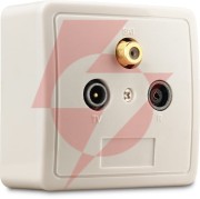 GNIAZDO SSD2-00 RTV/SAT KONCOWE