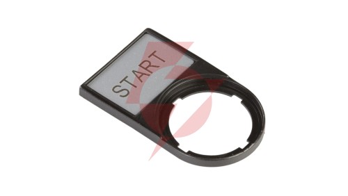 Tabliczka opisowa START 50x30mm czarna prostokątna M22S-ST-GB1 216495