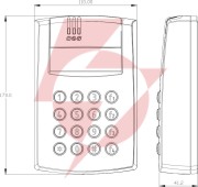 Kontroler dostępu ROGER PR602LCD-DT-O
