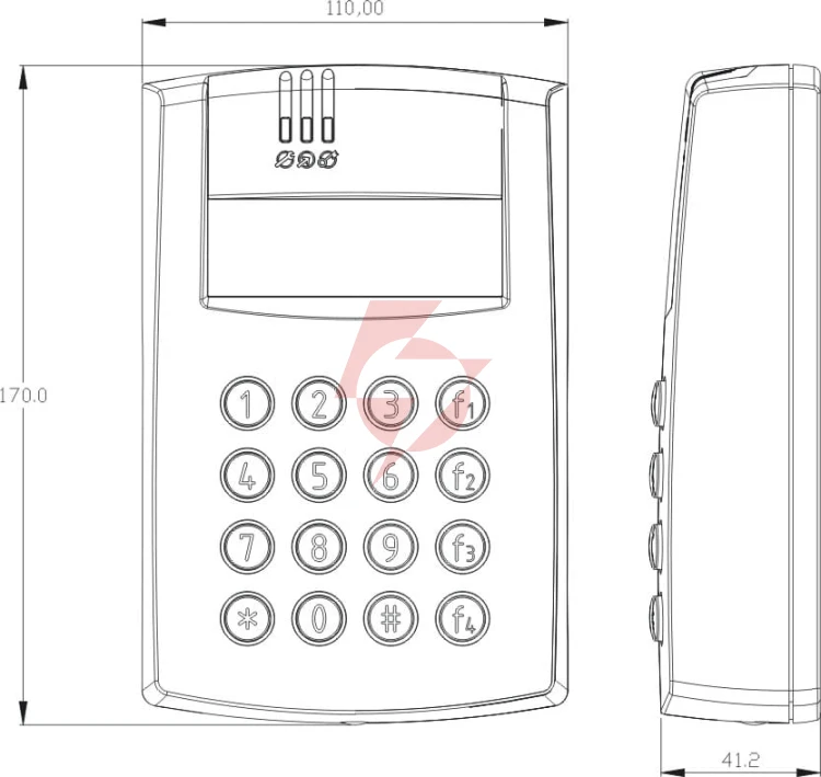 Kontroler dostępu ROGER PR602LCD-DT-O