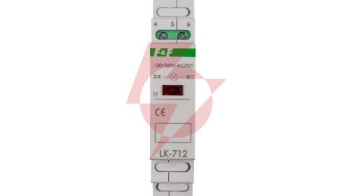 Lampka modułowa 1-fazowa czerwona 130-260V AC/DC LK-712R-130-260V