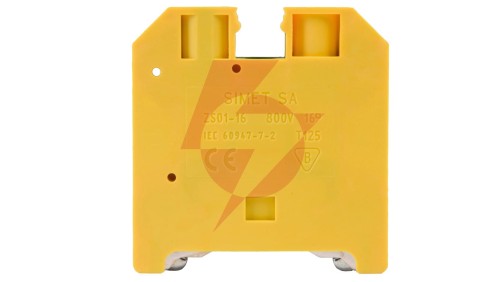 Złączka szynowa ochronna 16mm2 zielono-żółta ZSO1-16.0 14603319