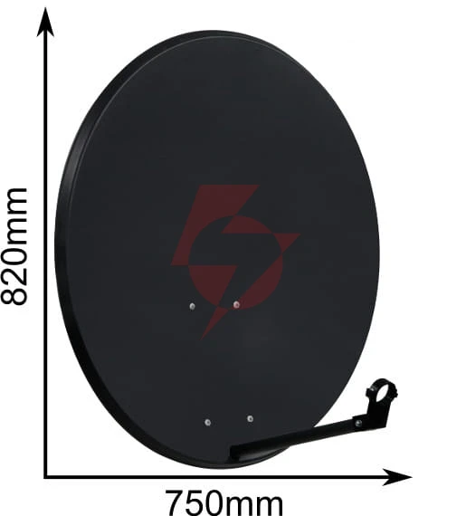 Czasza antena 80 cm ciemna (asc-800m-c); 8881
