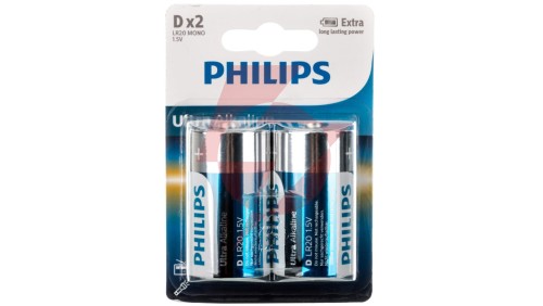 Bateria alkaliczna LR20 / D 1,5V ULTRA ALKALINE LR20E2B/10 /blister 2szt./